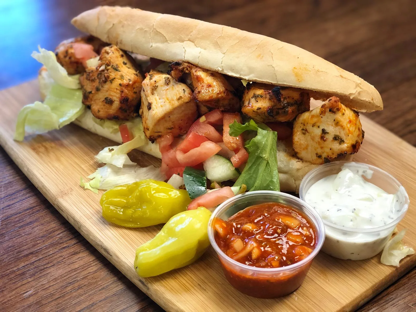 Chicken kebab sub