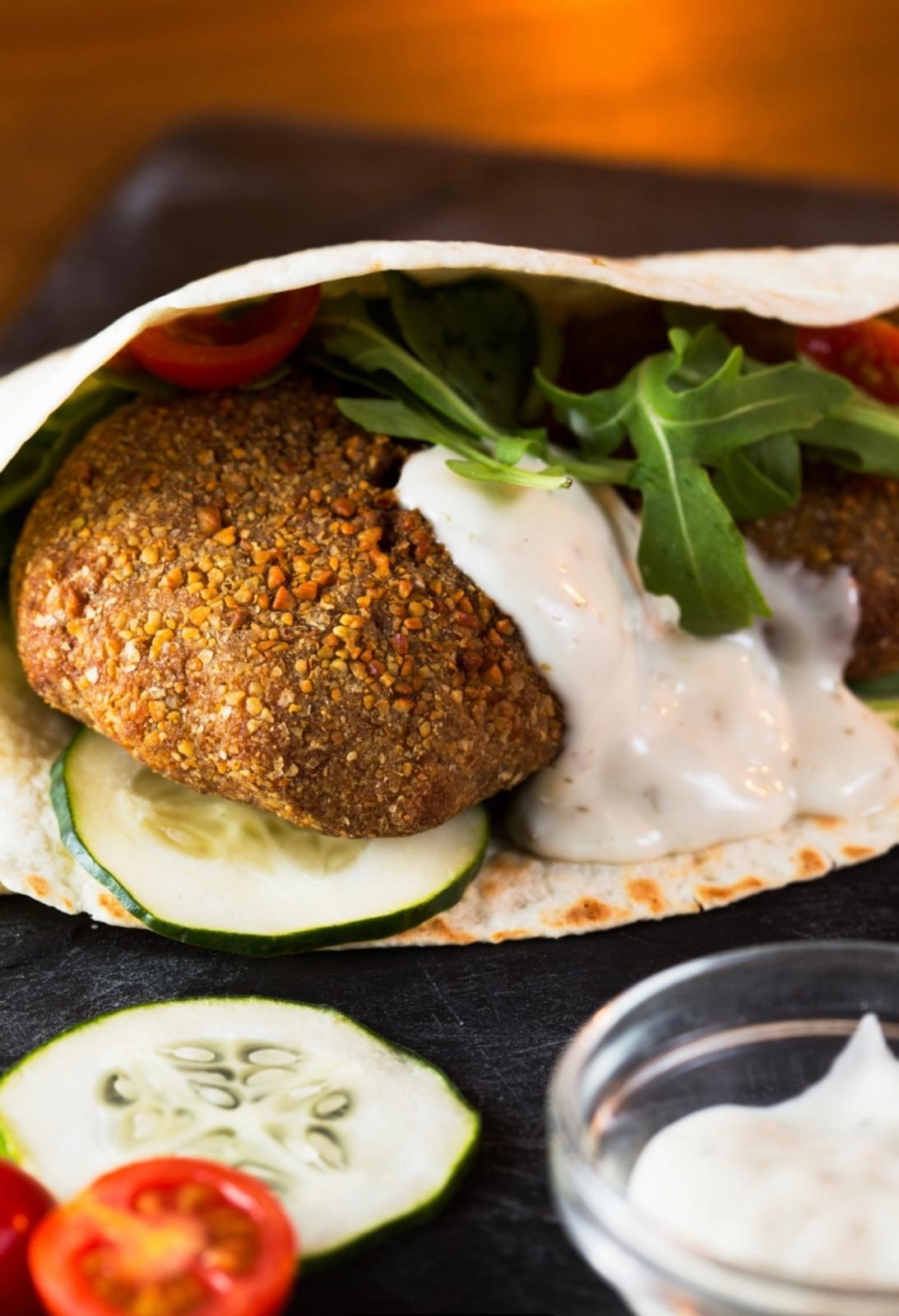 Falafel Wrap — Tzatziki