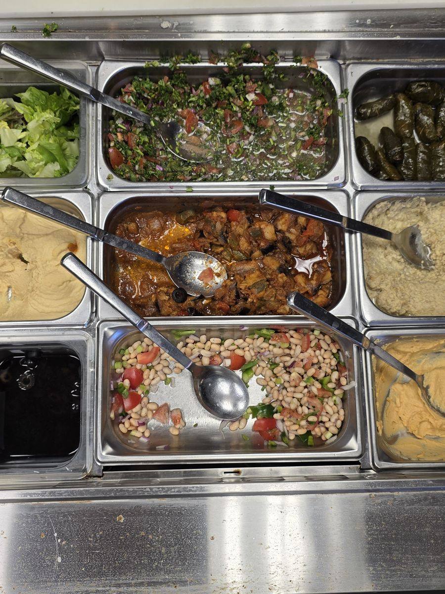 Fresh mezes and sides prepared daily