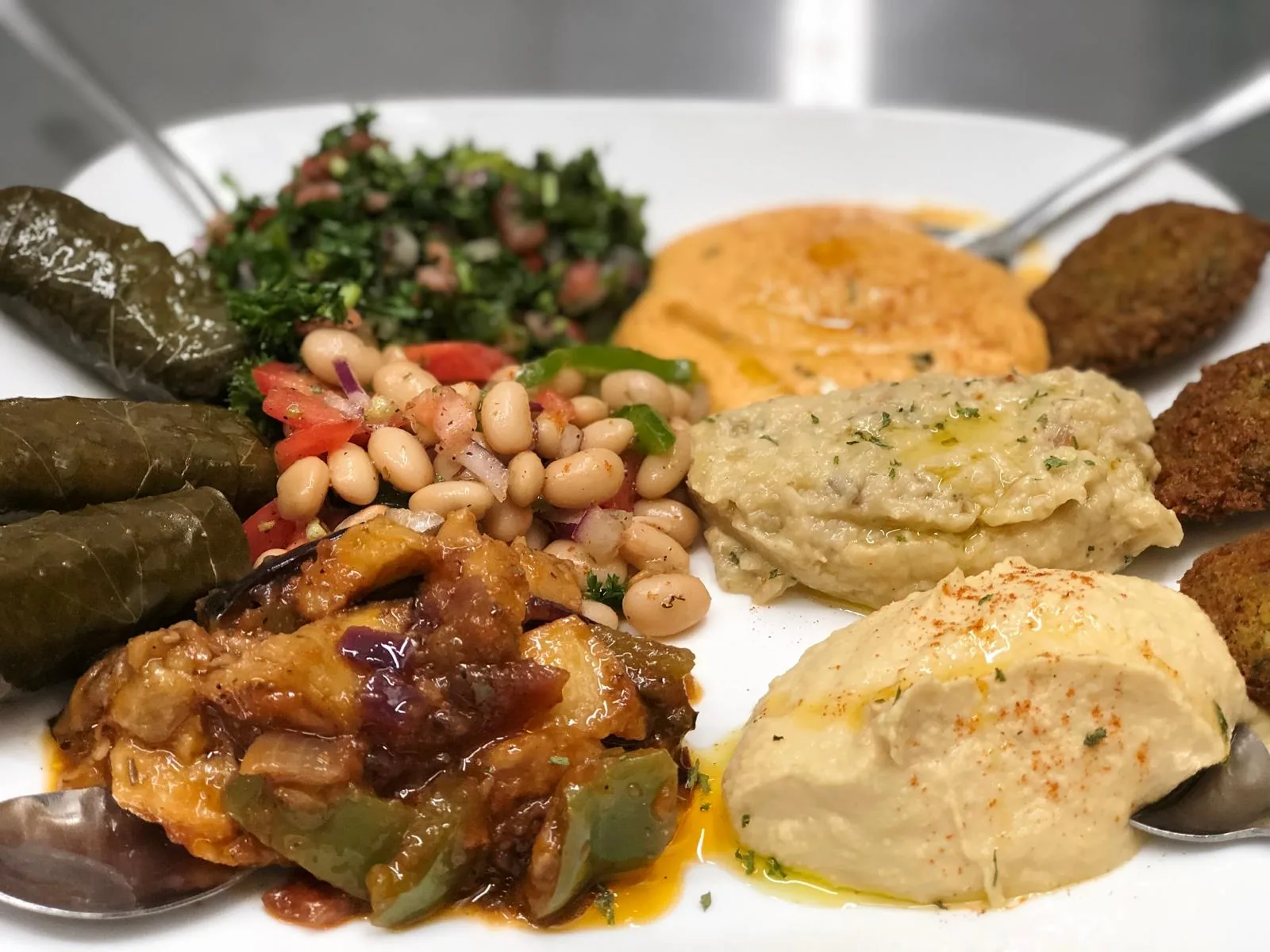 Mediterranean cold appetizer plate